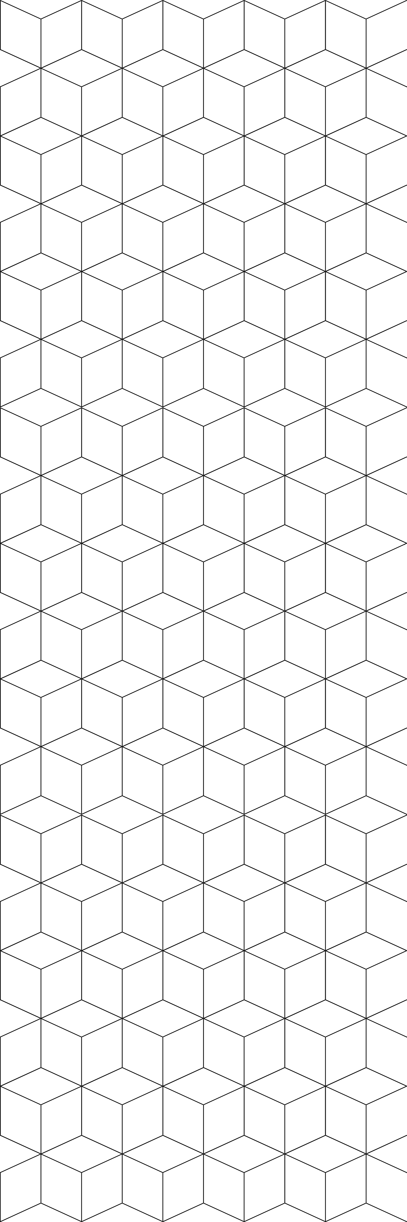 Geometric vinyl rug with geometrical cubes design - TenStickers