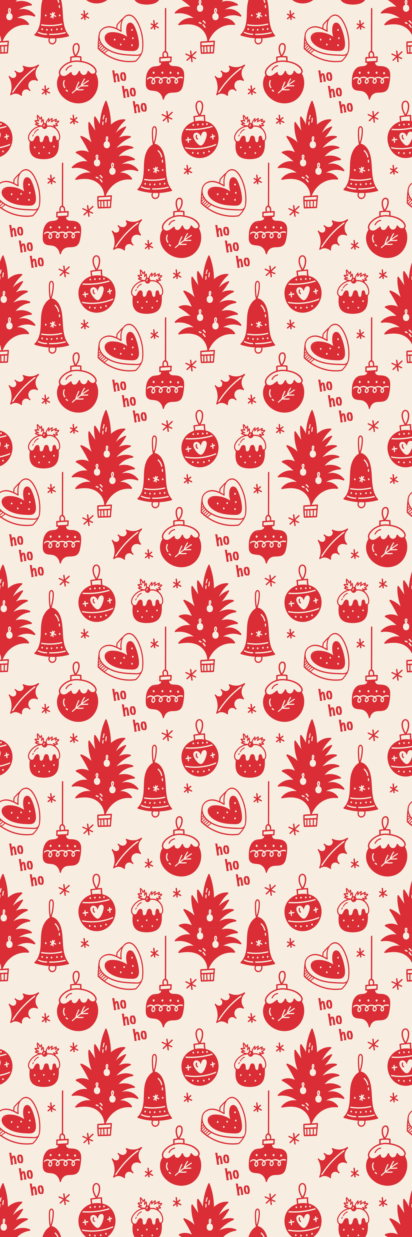 Christmas vinyl rug cute red and pink design - TenStickers