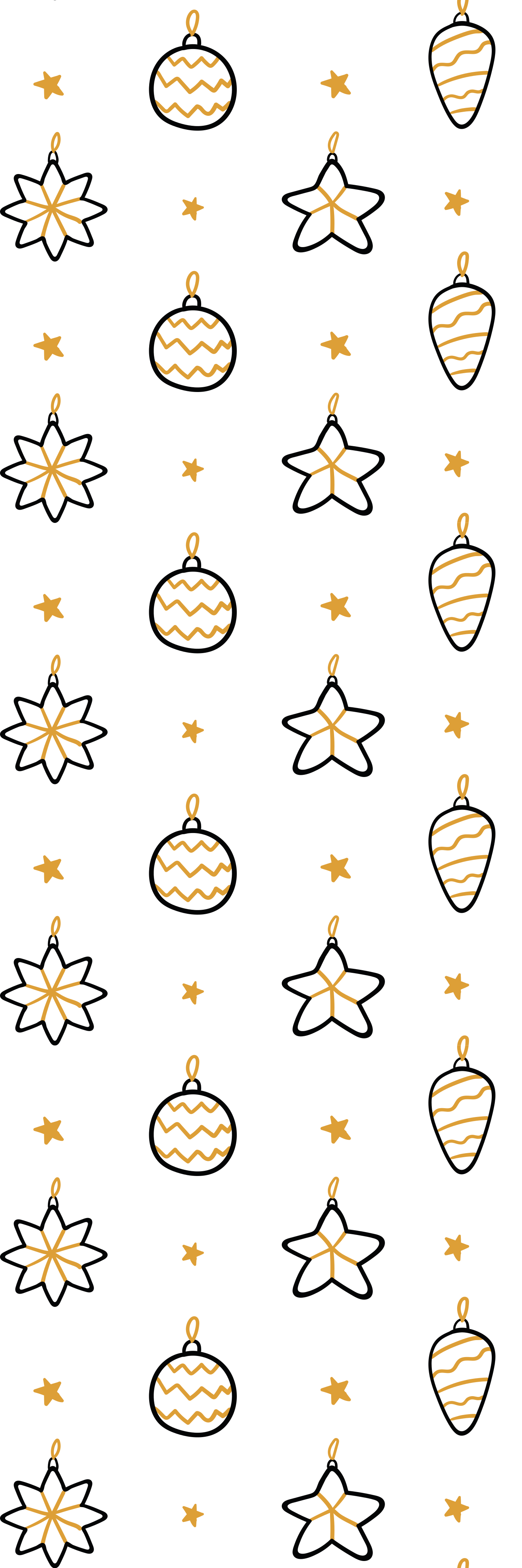 Christmas vinyl rug with white geometric stars - TenStickers