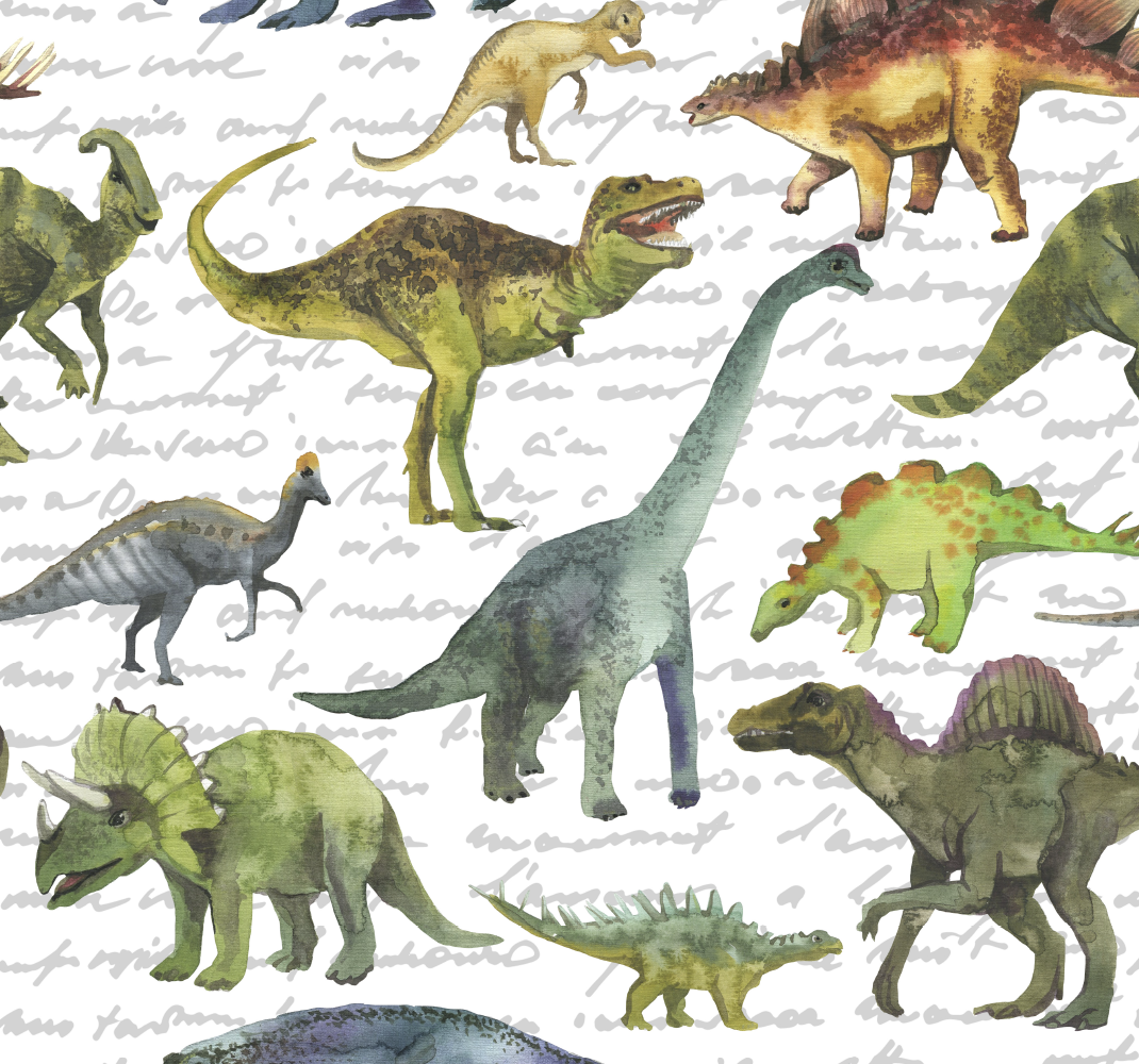 Bedroom vinyl rug with lifelike dinosaurs - TenStickers