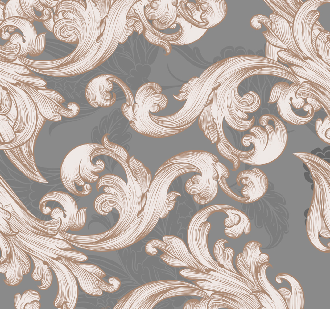 Belle grise bedroom vinyl rug - TenStickers