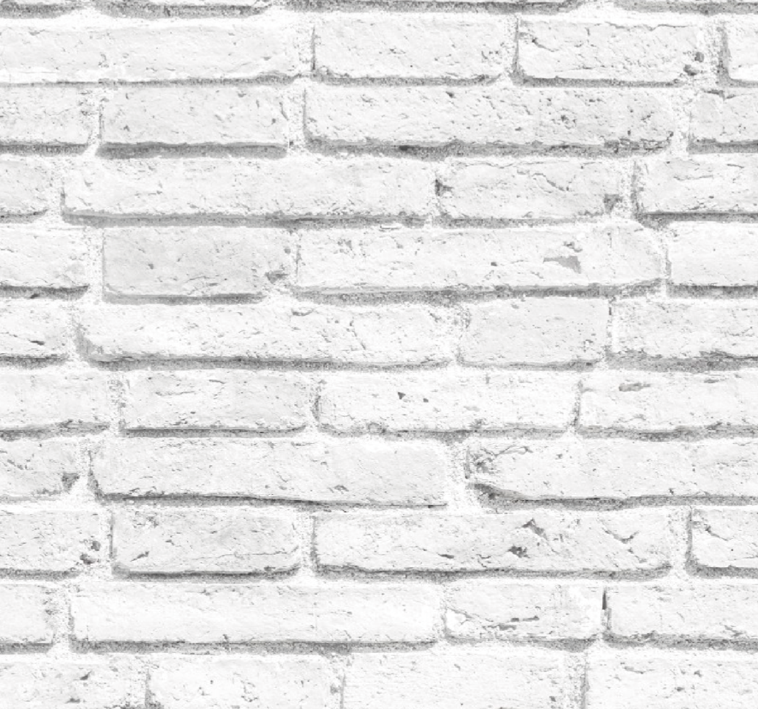 Bedroom vinyl rug with white brick texture - TenStickers