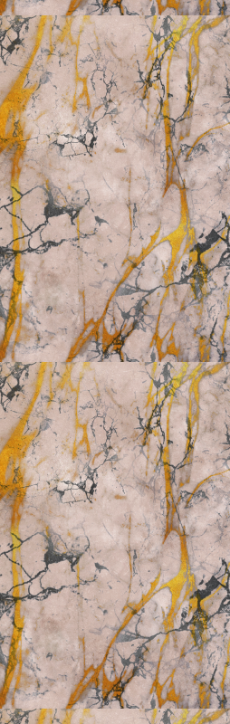 Warm gold marble bedroom vinyl rug - TenStickers