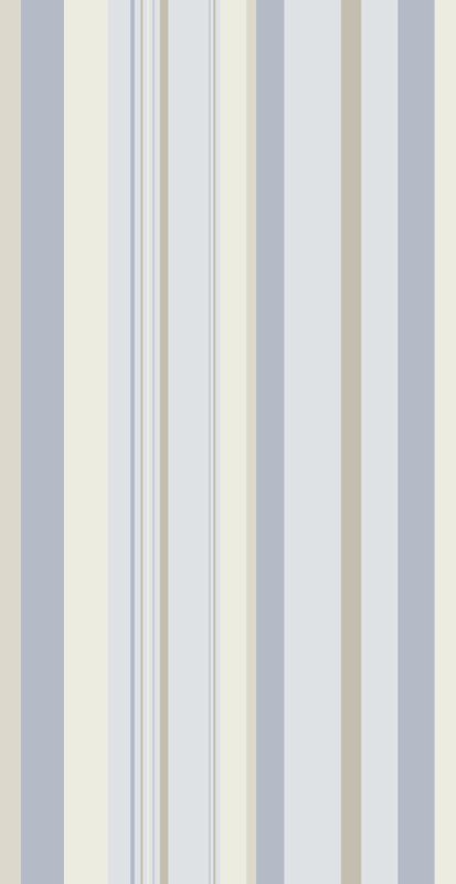 Bedroom vinyl rug in 80's blue and beige stripes - TenStickers