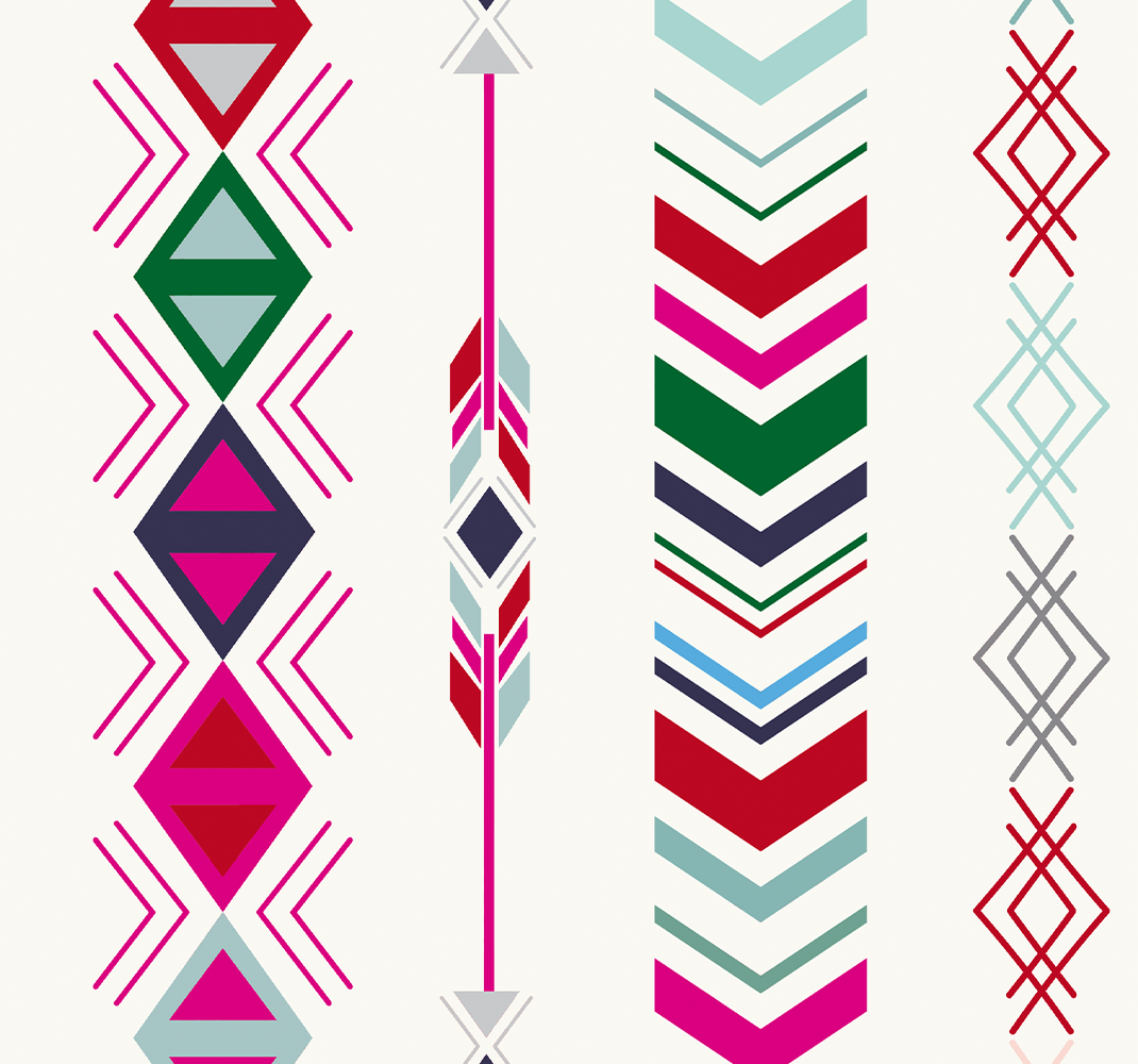 Bedroom vinyl rug pastel arrows design - TenStickers