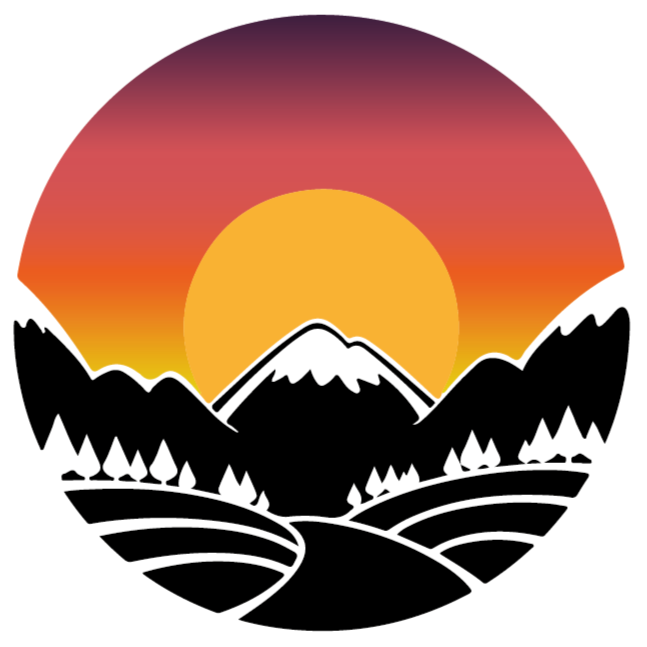 Nature vinyl rug mountain and forest design - TenStickers