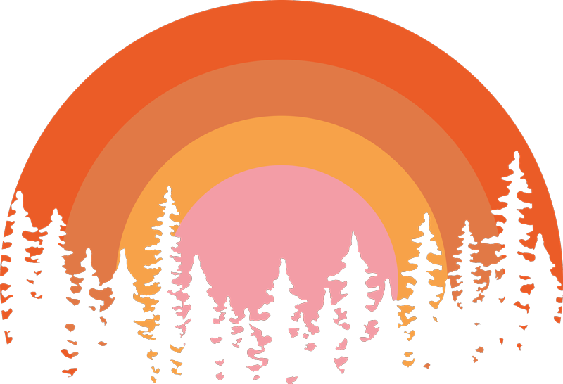 Nature vinyl rug vintage sun design - TenStickers