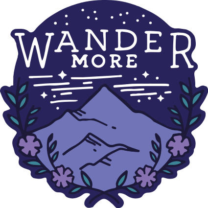 Nature vinyl rug hiking in mountains theme - TenStickers