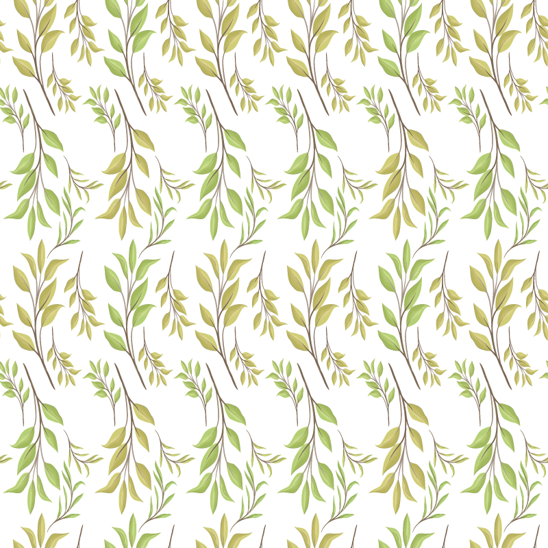 Nature vinyl rug lush green design - TenStickers