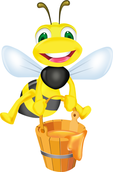 Kids vinyl rug honey cube bee sticker - TenStickers