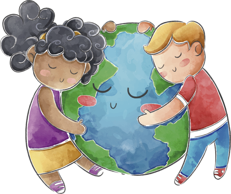 Kids vinyl rug globe for kids - TenStickers