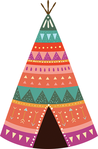 Kids vinyl rug with indian shop design - TenStickers