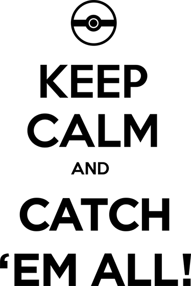 Game vinyl rug pokémon keep calm - TenStickers