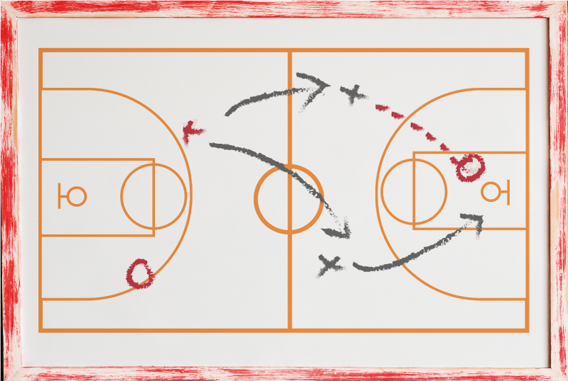 Game vinyl rug sports coach board game - TenStickers