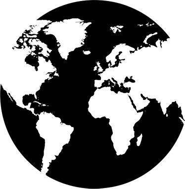 World map vinyl rug circle decor adhesive - TenStickers