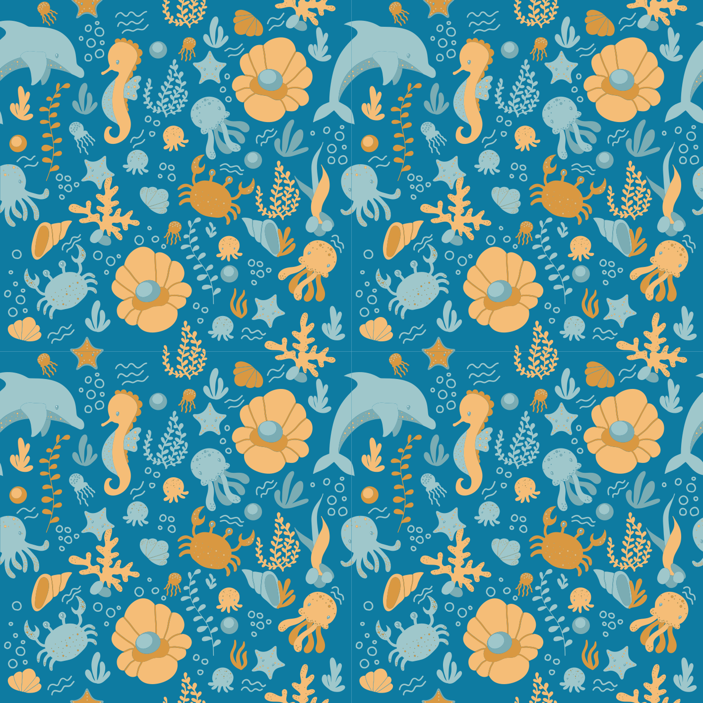 Kids vinyl rug sea adventure - TenStickers