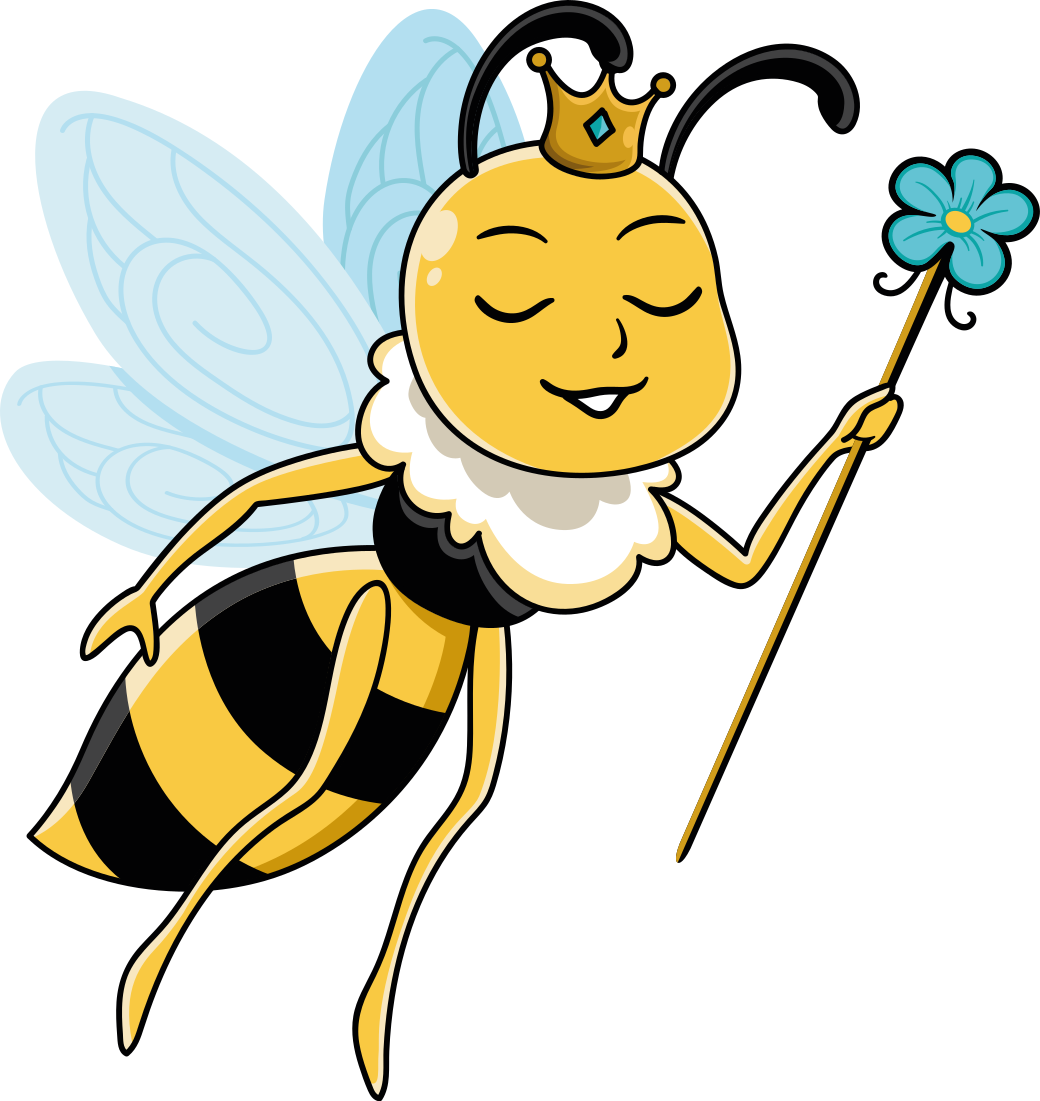 Kids vinyl rug fairy bee charming design - TenStickers