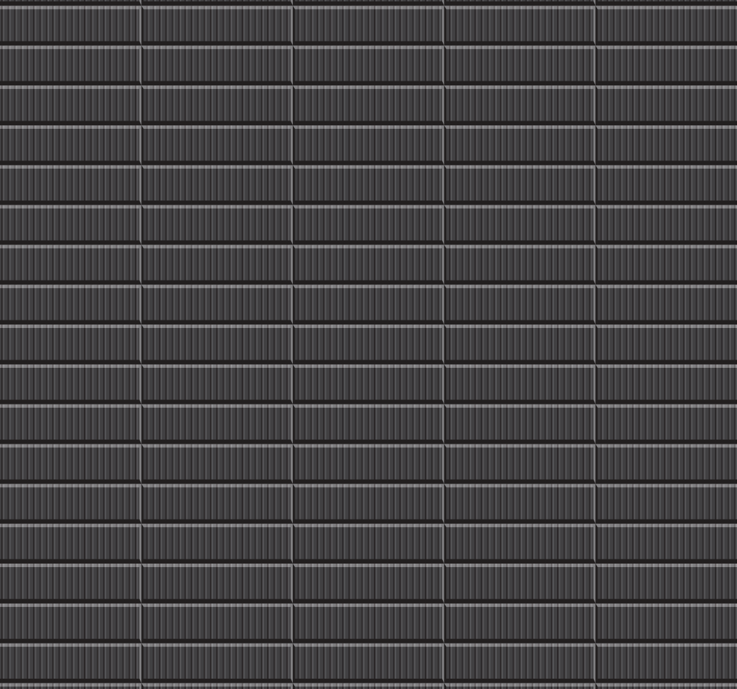 Bathroom vinyl rug with black tile 3d design - TenStickers