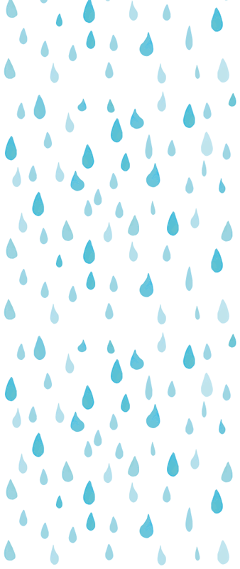 Bathroom vinyl rug in blue watercolor droplets - TenStickers