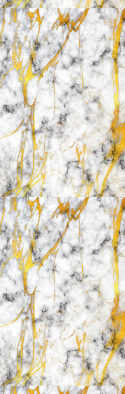 Elegant gray and gold marble bathroom vinyl rug - TenStickers