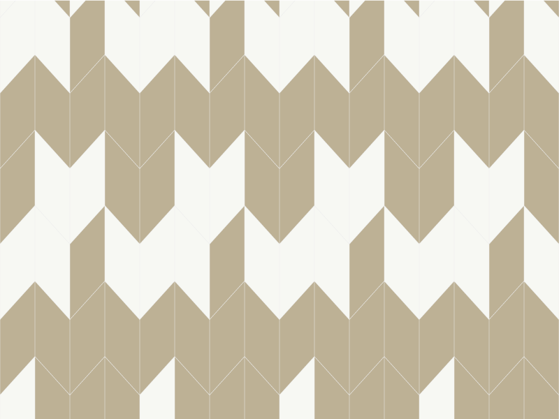 Bathroom vinyl rug with white and beige geometric design - TenStickers