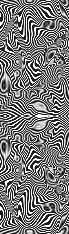 Bathroom vinyl rug with zebra 3d effect design - TenStickers
