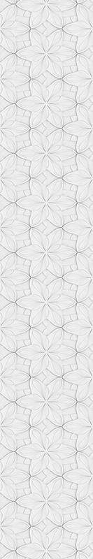 Kitchen vinyl rug with minimalistic flower hexagons - TenStickers