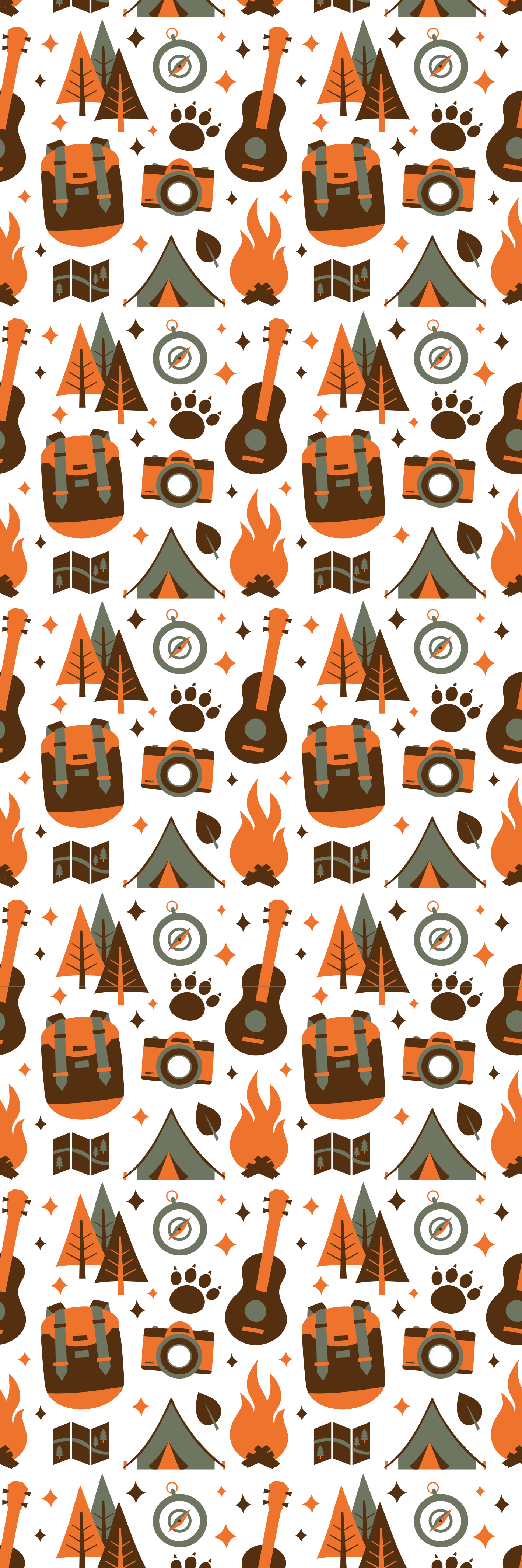 Bedroom vinyl rug mountain bear woodfire - TenStickers