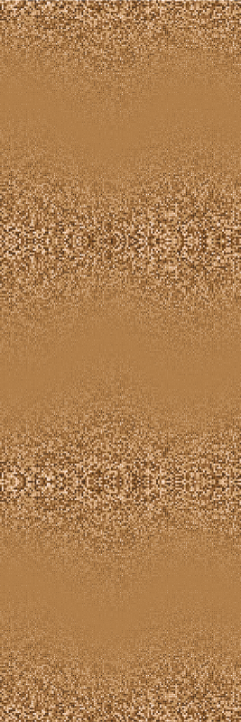 Bedroom vinyl rug with retro brown dotted design - TenStickers
