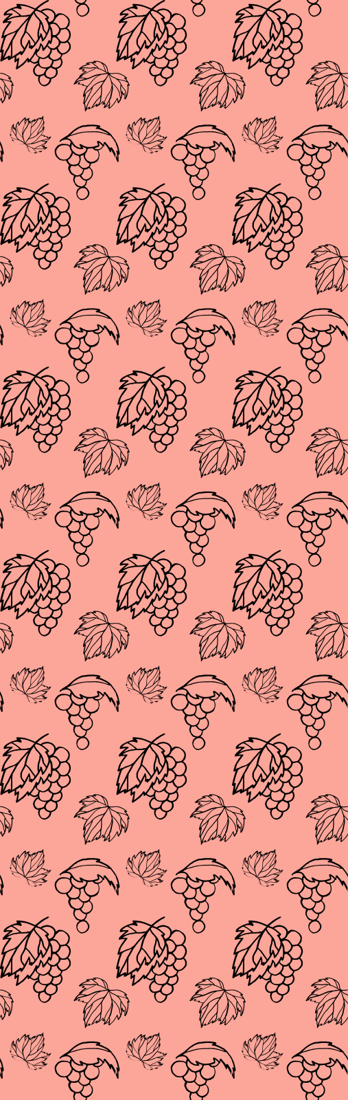 Bedroom vinyl rug african style pink grapes design - TenStickers