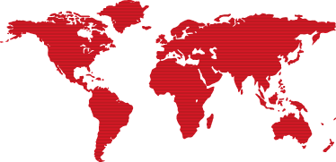 Bedroom vinyl rug with red lines world map design - TenStickers