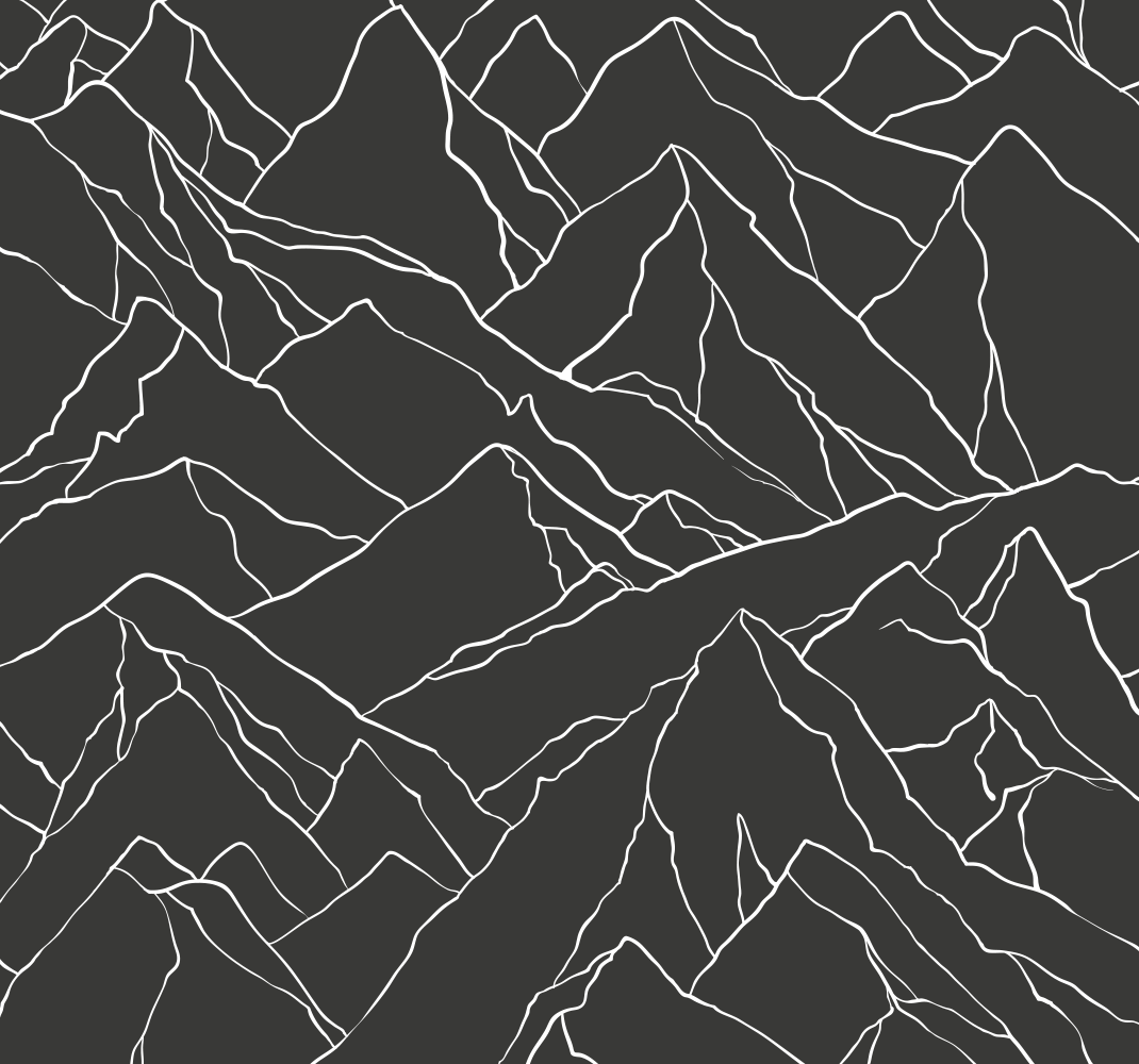 Office vinyl rug mountain outline design - TenStickers