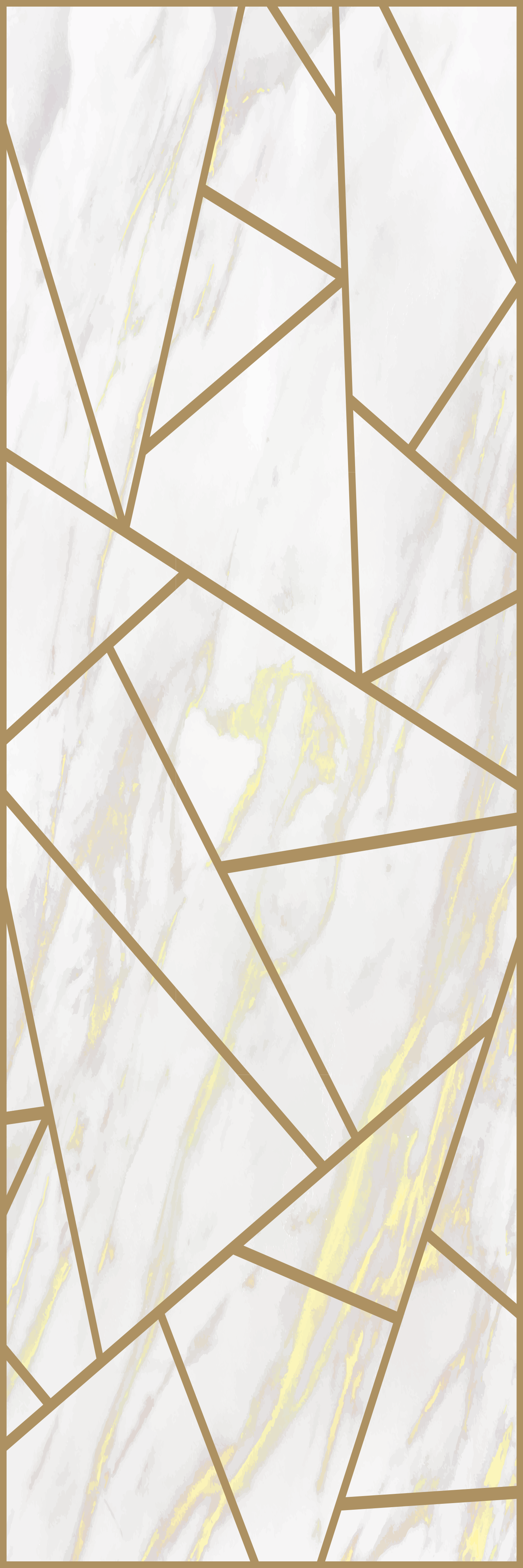 Office vinyl rug marble geometric mosaic design - TenStickers