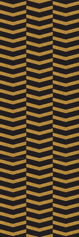 Office vinyl rug marble gold stripes - TenStickers