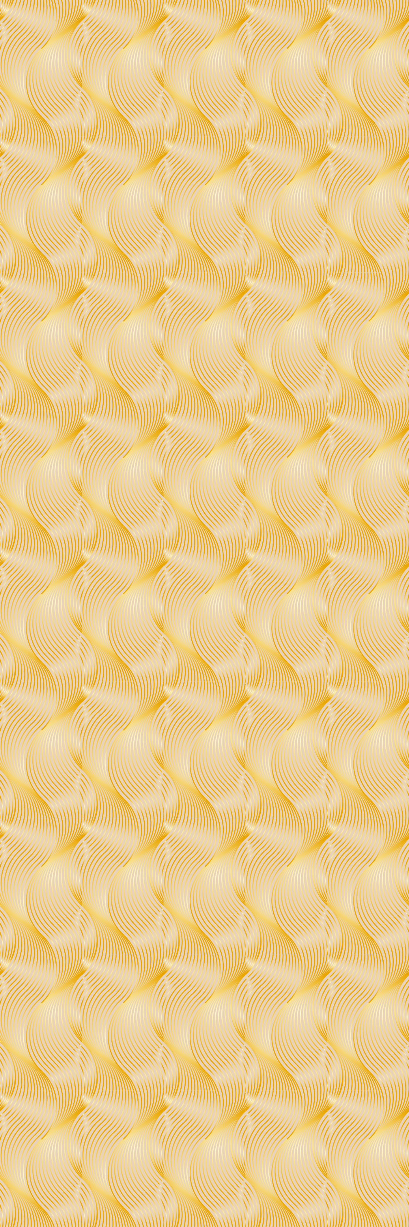 Gold foil wave illusion office vinyl rug - TenStickers