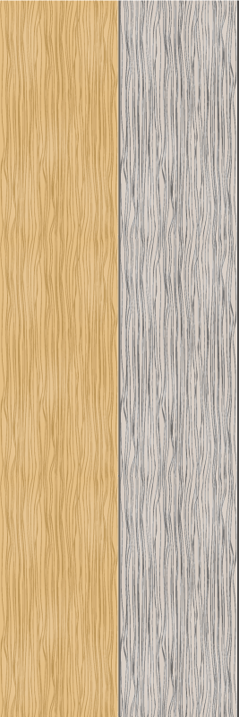 Wooden gray bedroom vinyl rug - TenStickers