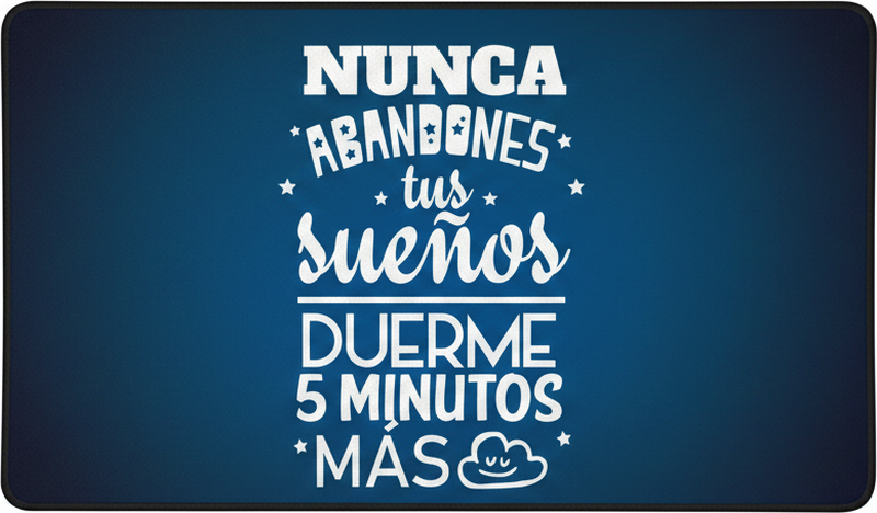 Bedroom vinyl rug fun text for better sleep - TenStickers