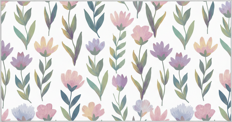 Bedroom vinyl rug nordic style flower wall decal - TenStickers
