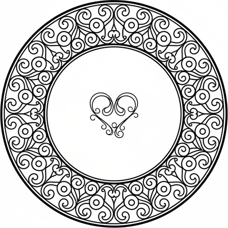 Bedroom vinyl rug true love - TenStickers