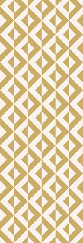 Scandinavian vinyl rug nordic geometric yellow - TenStickers