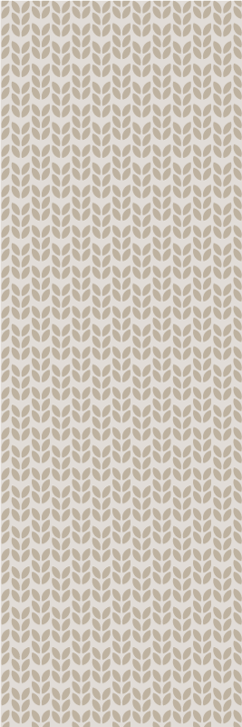 Scandinavian vinyl rug with soft uneven stripes - TenStickers