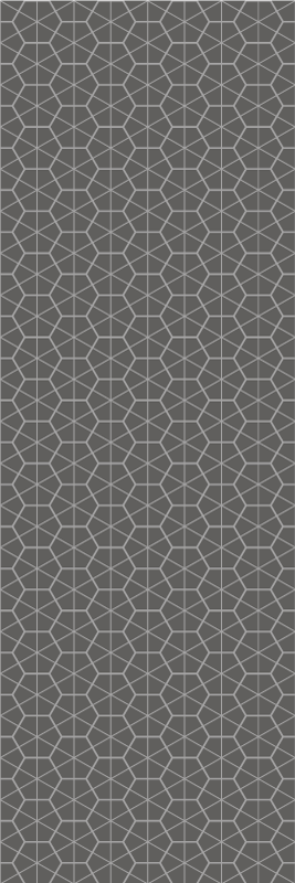 Scandinavian vinyl rug with minimal hexagonal design - TenStickers