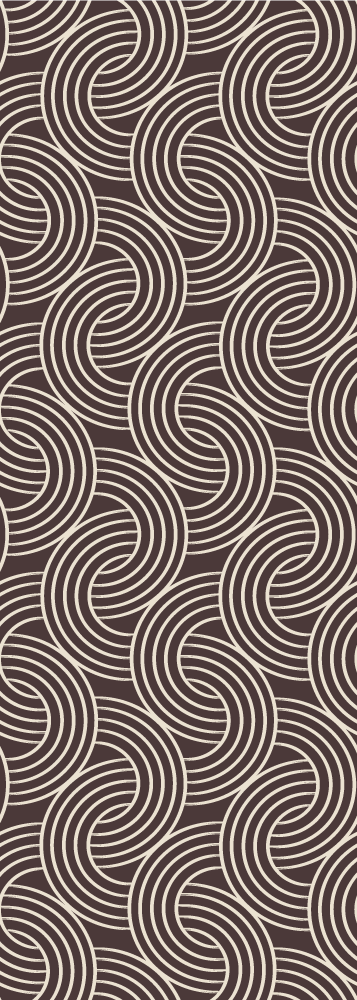 Scandinavian vinyl rug with minimalistic brown design - TenStickers