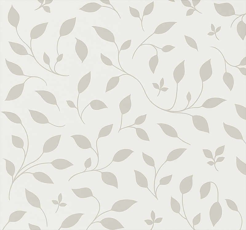 Scandinavian vinyl rug with soothing leaf design - TenStickers