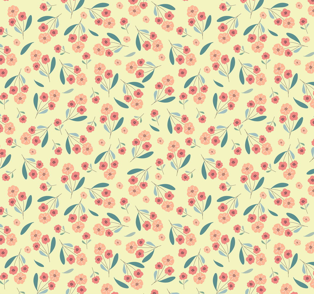 Nature vinyl rug with rose pattern - TenStickers
