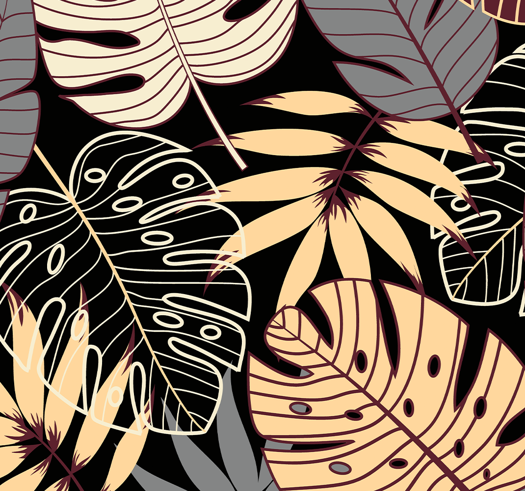 Nature vinyl rug tropical jungle wallpaper - TenStickers