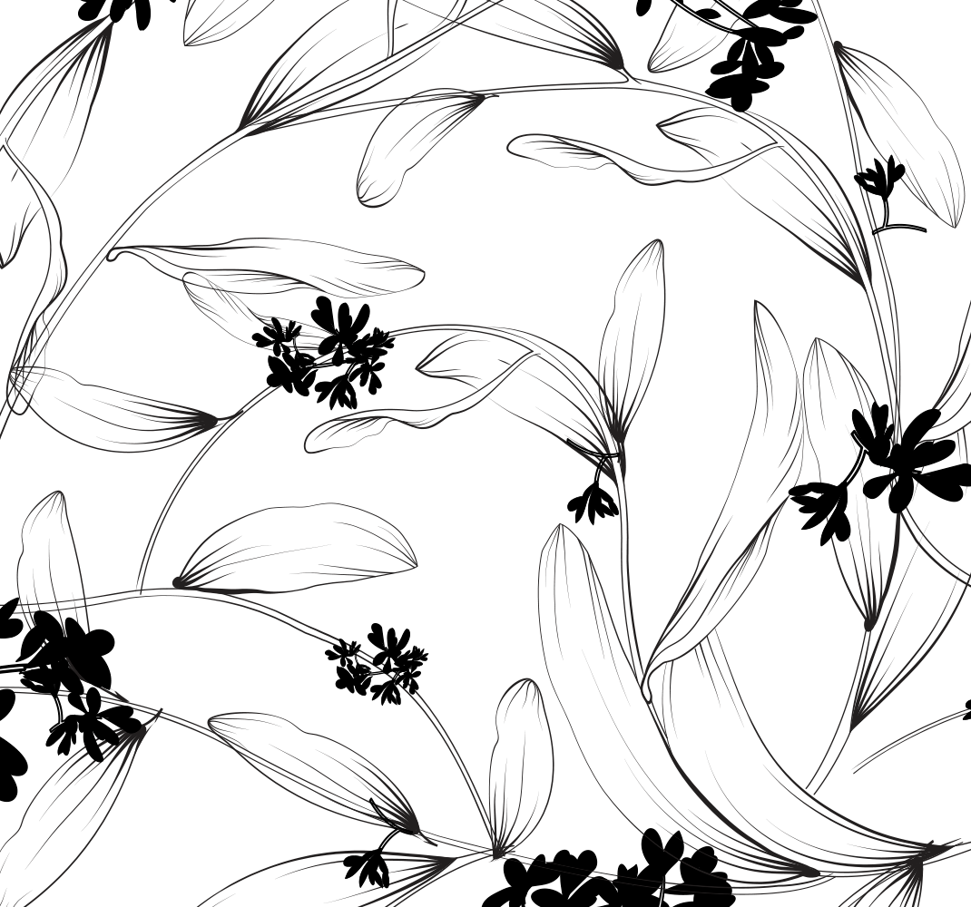 Nature vinyl rug lilies avant-garde wallpaper - TenStickers