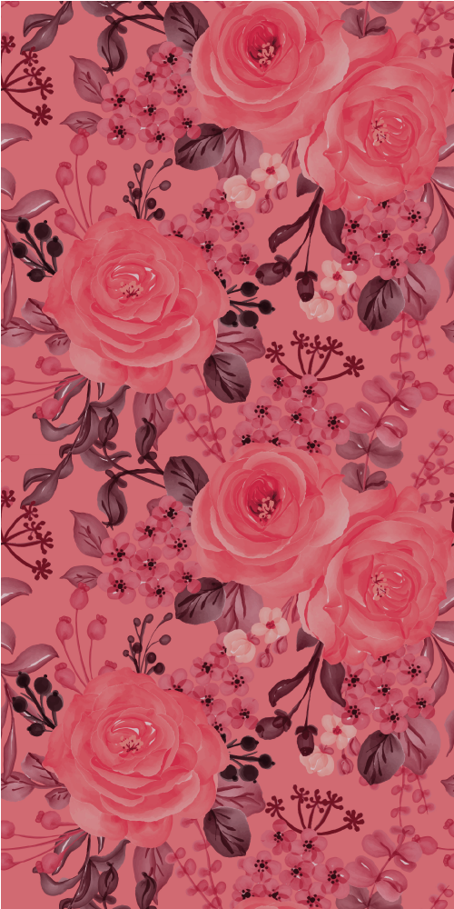 Nature vinyl rug harmony blooms - TenStickers
