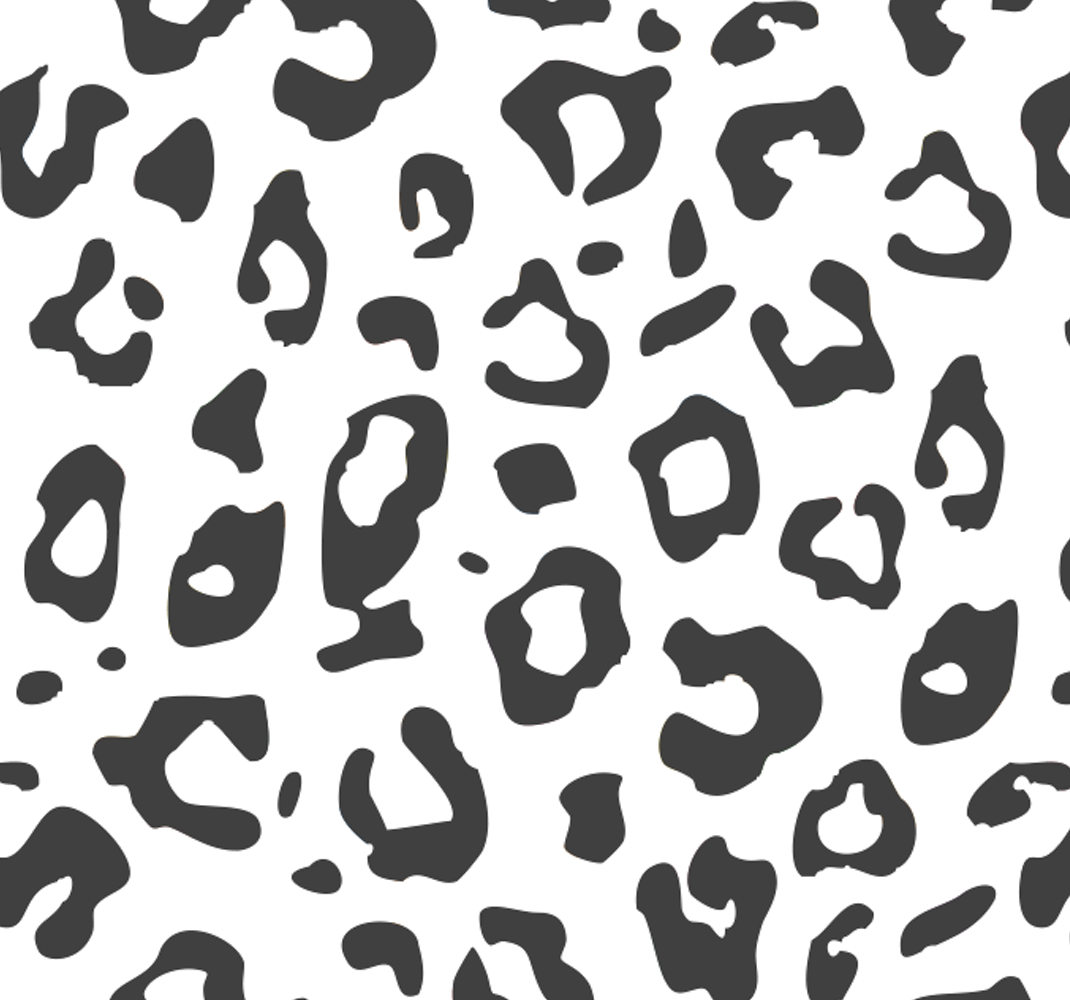 Black leopard animal vinyl rug - TenStickers