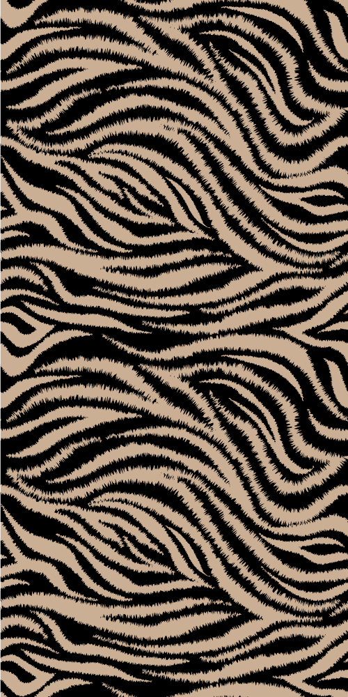 Zebra striped motif animal vinyl rug - TenStickers
